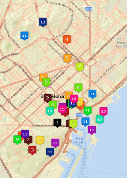 Barcelona map