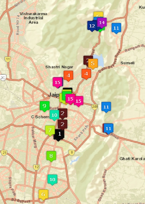 Jaipur map