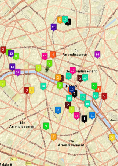 Paris map