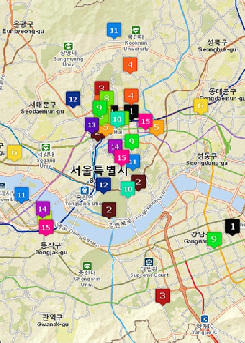 Seoul map