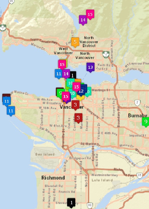 Vancouver map